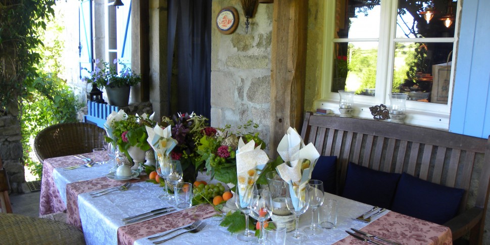 Diner op de veranda