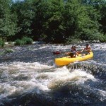 Canoe-ing on the river Sioule