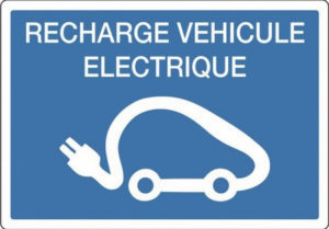 Paneau recharge véhicule électrique