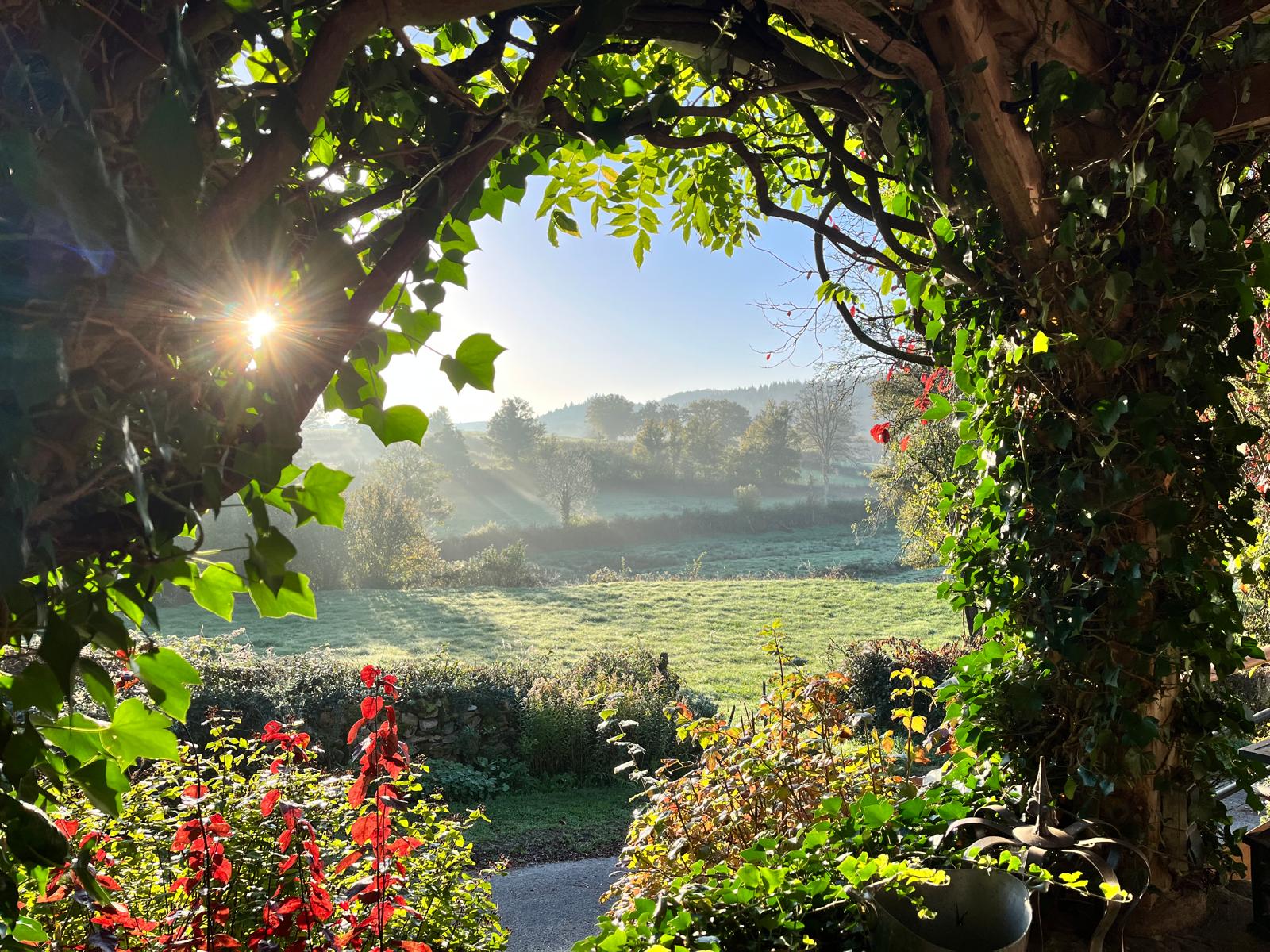 Belle vue de notre terrasse.